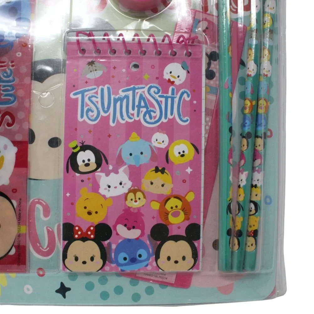 Disney TSUM TSUM 11PC School Supply Activity Stationary Set Multi Characters - Picture 4 of 6
